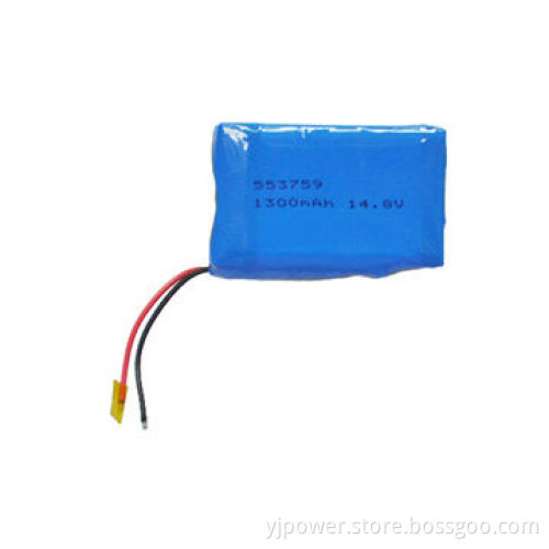 553759 14.8V 1,300mAh Li-polymer Battery for POS Machine